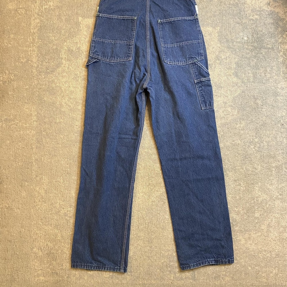 Big Smith Overalls Mens 40x32 Blue Denim Bib Made In USA Workwear Carpenter - Picture 9 of 13